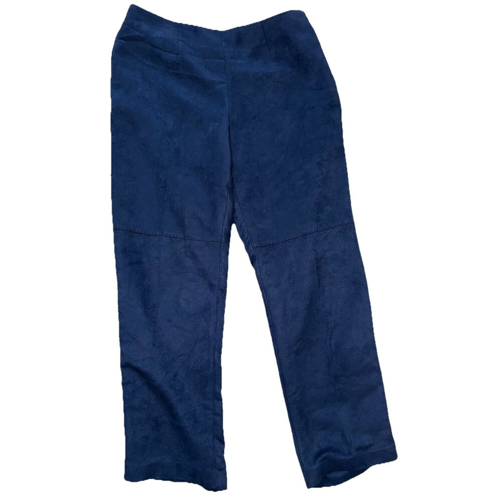 Boho chic Faux Suede Navy Villager Sport by Liz Claiborne Women's Size 12 Pant